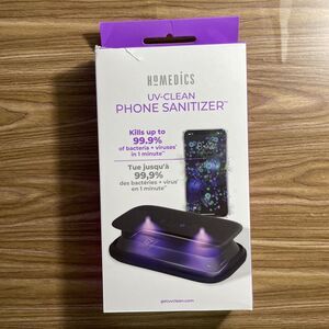 NEW HoMedics 53399BBR UV Clean Portable Phone Sanitizer Black germ sanitizer